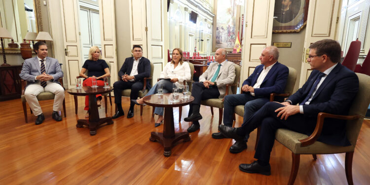 Un momento durante la grabación