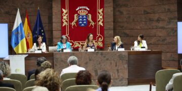 Un momento durante el acto