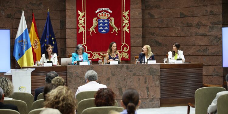 Un momento durante el acto