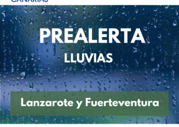 El Gobierno de Canarias declara la prealerta por lluvia en Lanzarote y Fuerteventura