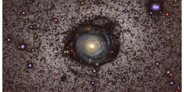 Revelan estructuras nunca vistas en una de las galaxias más grandes y tenues del Universo