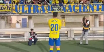 Kirian Rodríguez vuelve a jugar con la UD Las Palmas 244 días después