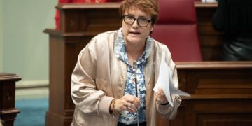 Delgado reivindica en el Parlamento de Canarias una mayor financiación estatal en la lucha contra la pobreza
