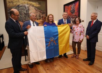 Un momento durante el acto