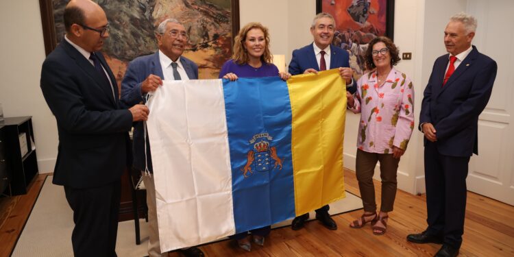 Un momento durante el acto