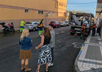 Lomo Los Frailes cierra la V fase de actuaciones conjuntas entre Parques y Jardines y Limpieza