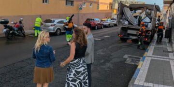 Lomo Los Frailes cierra la V fase de actuaciones conjuntas entre Parques y Jardines y Limpieza