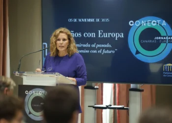 Astrid Pérez llama a respetar el estatus de Canarias como región ultraperiférica y a proteger programas como el Posei