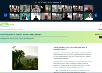 Momento del curso de verificadores de los resultados de la herramienta digital “Viaje a la descarbonización” impartido por AENOR