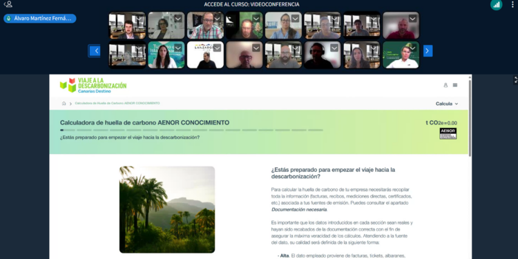 Turismo de Canarias capacita a profesionales para verificar las huellas de carbono de empresas turísticas