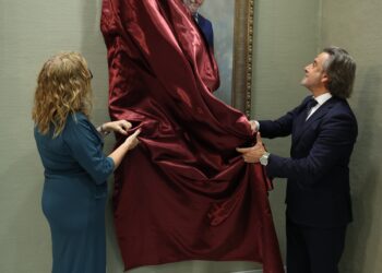 Un momento durante el acto