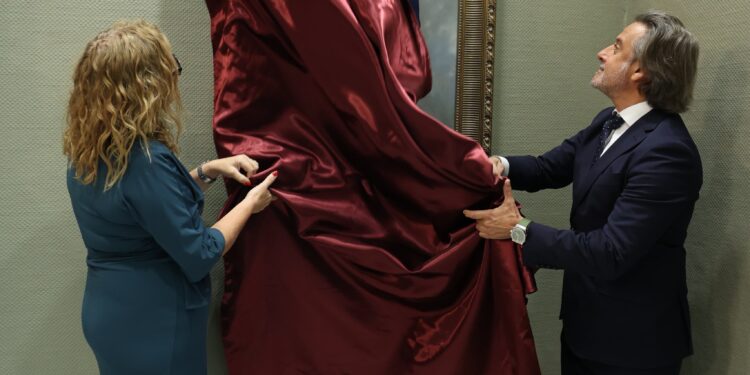 Un momento durante el acto