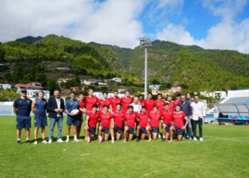 Concentración de la selección española de rugby 7s en La Palma, Islas Canarias