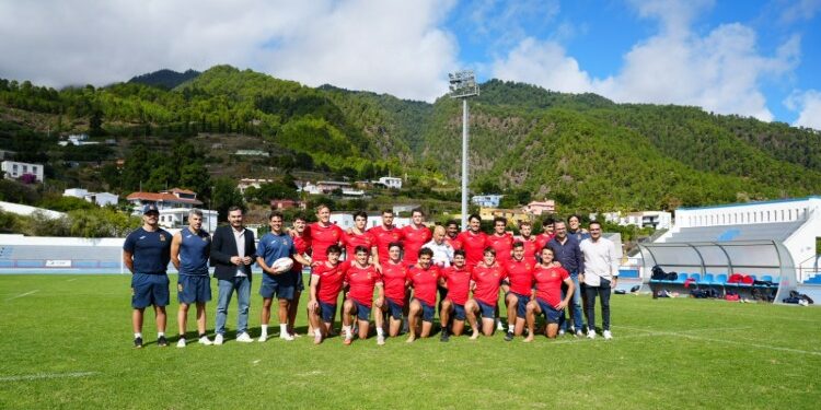 Concentración de la selección española de rugby 7s en La Palma, Islas Canarias