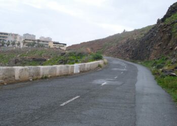 Carretera de acceso al Manuel Lois