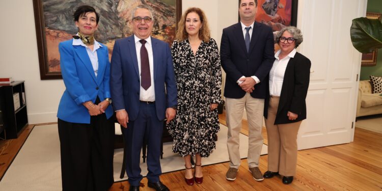 Un momento durante la recepción