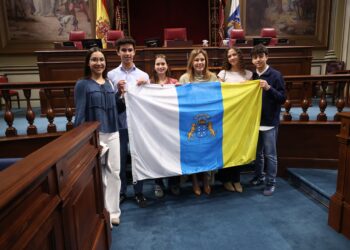 Un momento durante el acto