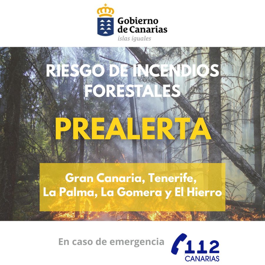 prealerta-incendios-forestales-es-1 Prealerta Incendios Forestales Gran Canaria, Tenerife, La Palma, La Gomera y El Hierro