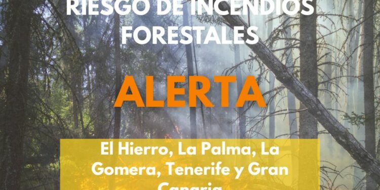 El Gobierno actualiza a alerta por riesgo de incendio forestal a la provincia occidental y Gran Canaria