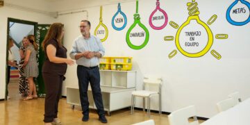 Educación habilita un aulario en el CEIP Alisios para ampliar la oferta de 2 a 3 años en el barrio de Zárate
