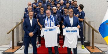 Poli Suárez reconoce la trayectoria de la UD Tamaraceite tras su ascenso a Segunda Federación