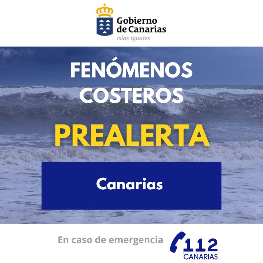Prealerta Fenómenos Costeros Canarias