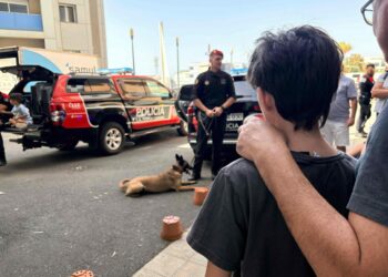 Pacientes pediátricos del Hospital La Candelaria reciben la visita de la Policía Canaria