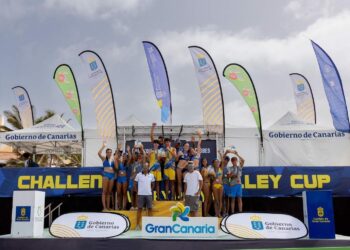 Gran Canaria conquista los títulos de vóley playa en los Campeonatos de Canarias en Edad Escolar