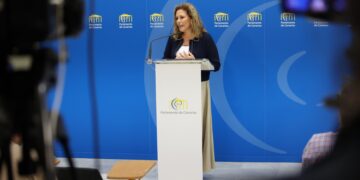 Un momento durante la rueda de prensa