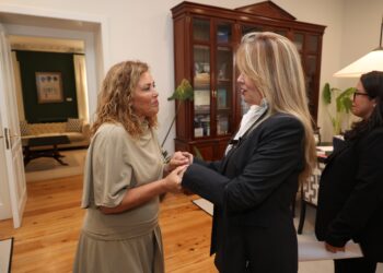 Un momento durante la recepción de la cónsul de Venezuela en Canarias
