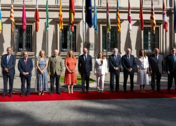 Un momento previo a la reunión