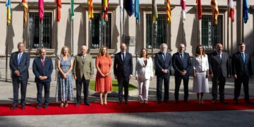 Un momento previo a la reunión