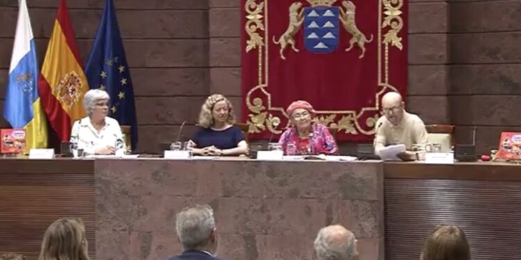 Un momento durante el acto