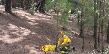 La ESSSCAN forma a bomberos forestales de La Palma en atención a personas víctimas de emergencias