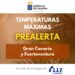 El Gobierno de Canarias declara la prealerta por temperaturas máximas en Gran Canaria y Fuerteventura