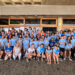 Antonia María Pérez visita el campamento de verano de Adigran en Gran Canaria
