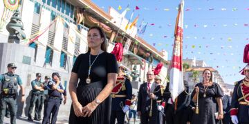 Un momento durante los actos en Candelaria
