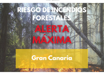El Gobierno actualiza la situación pasando a alerta máxima por riesgo de incendios forestales en Gran Canaria