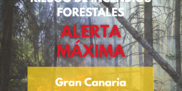 El Gobierno actualiza la situación pasando a alerta máxima por riesgo de incendios forestales en Gran Canaria