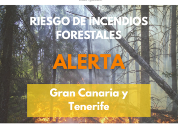El Gobierno actualiza la situación pasando a alerta por riesgo de incendios forestales en Gran Canaria y Tenerife
