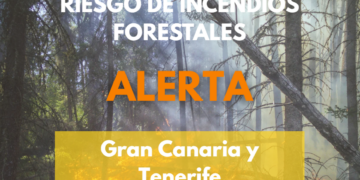 El Gobierno actualiza la situación pasando a alerta por riesgo de incendios forestales en Gran Canaria y Tenerife