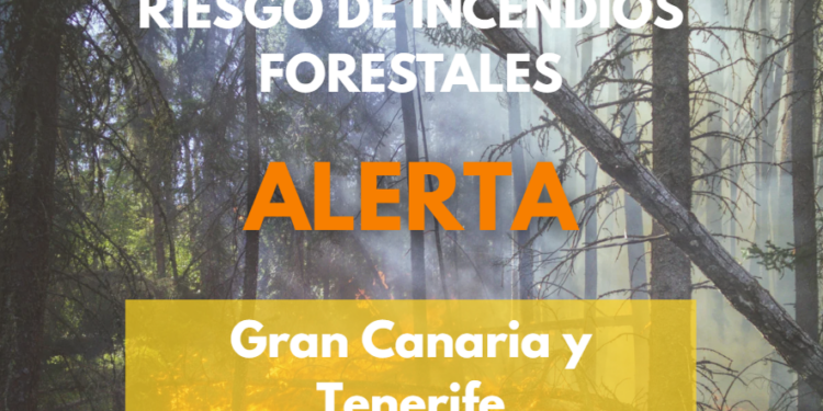 El Gobierno actualiza la situación pasando a alerta por riesgo de incendios forestales en Gran Canaria y Tenerife