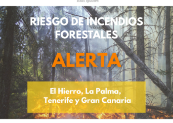El Gobierno actualiza la alerta por riesgo de incendio forestal a La Palma, El Hierro, Tenerife y Gran Canaria