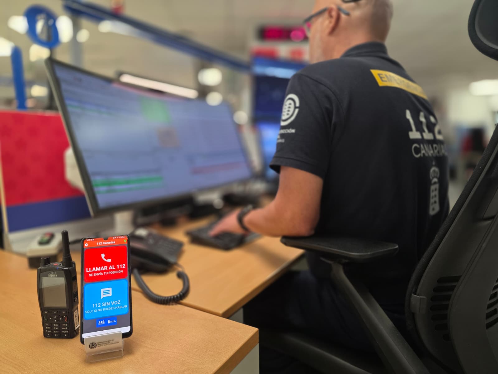 App 112 Canarias, sala operativa en Las Palmas