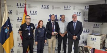 El 112 Canarias recibe un reconocimiento de la NASA por su contribución en el desarrollo del proyecto lunar Artemis