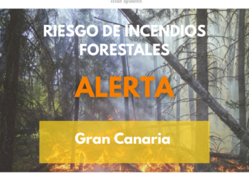 El Gobierno actualiza y mantiene la alerta por riesgo de incendio forestal en Gran Canaria