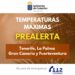 El Gobierno actualiza la situación y amplía la prealerta por temperaturas máximas a La Palma y Fuerteventura