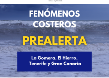 El Gobierno declara prealerta por fenómenos costeros en La Gomera, El Hierro, Tenerife y Gran Canaria