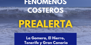 El Gobierno declara prealerta por fenómenos costeros en La Gomera, El Hierro, Tenerife y Gran Canaria