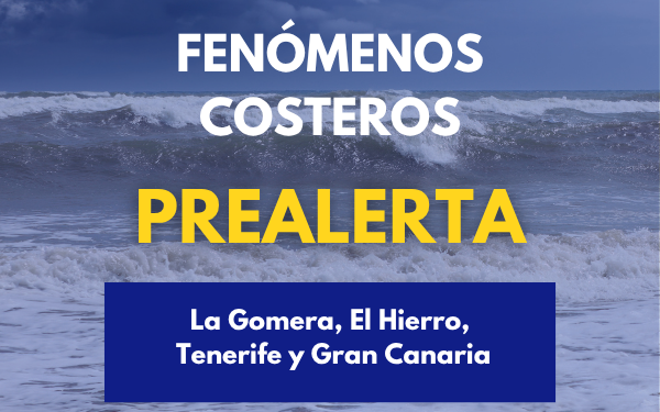 El Gobierno declara prealerta por fenómenos costeros en La Gomera, El Hierro, Tenerife y Gran Canaria